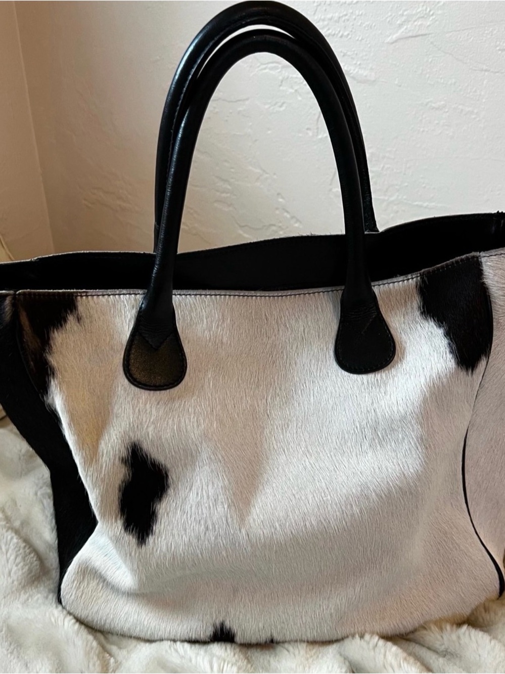 Mark & Graham Telluride Handbag in the cowhide style